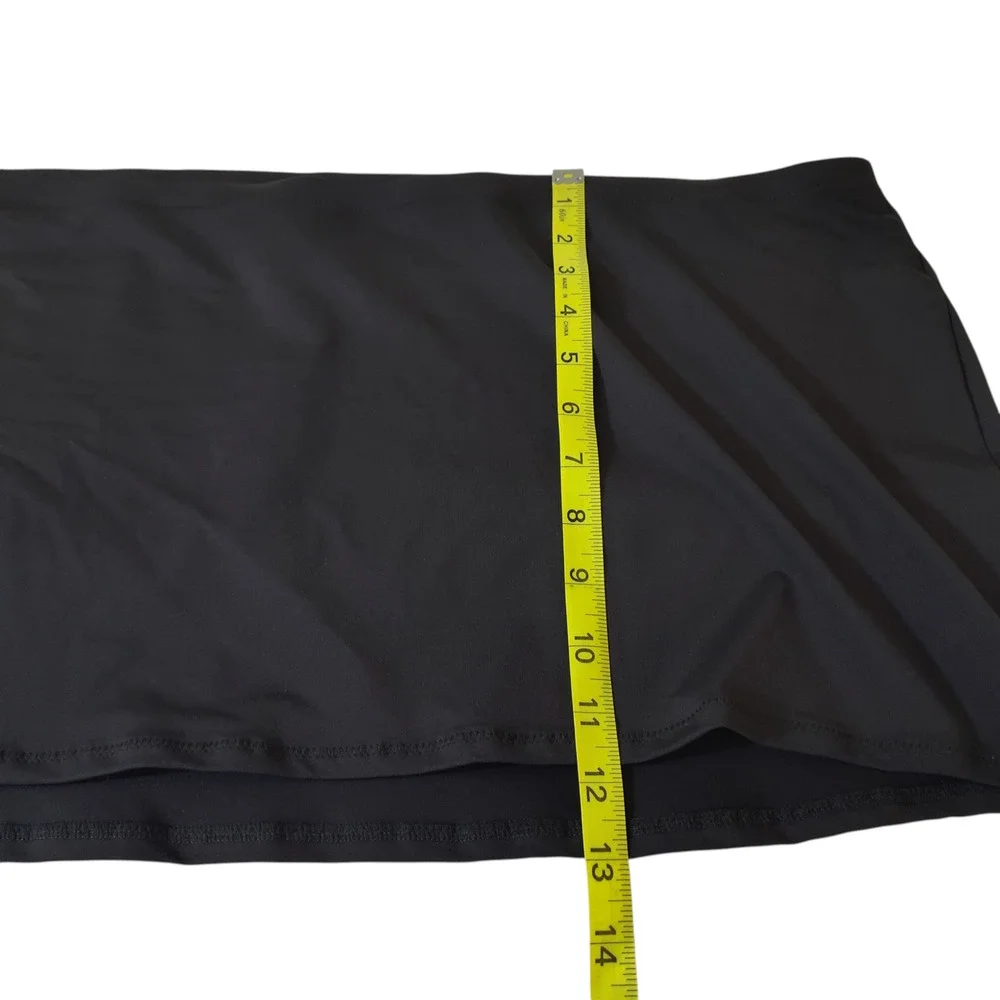 Skims Swim Micro Mini Skirt Womens 4X Black Onyx Recycled Swimwear Coverup NWT